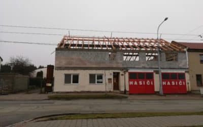 Rekonstrukce hasičské zbrojnice a naše jednotka stále v pohotovosti